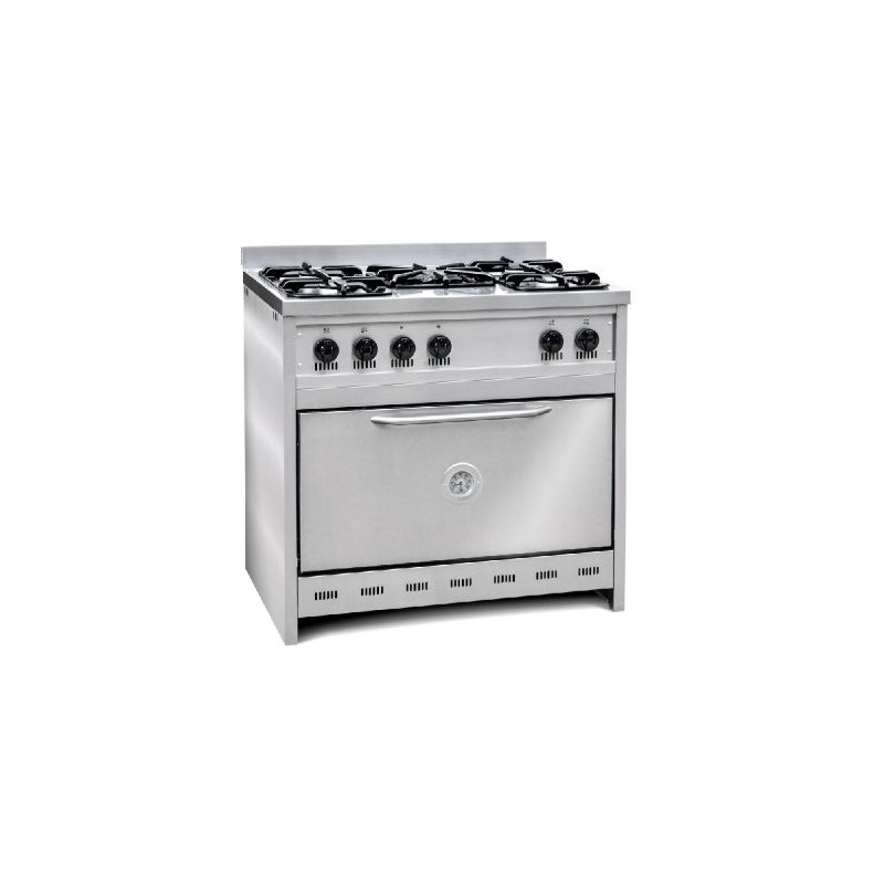 Cocina industrial con horno pizzero